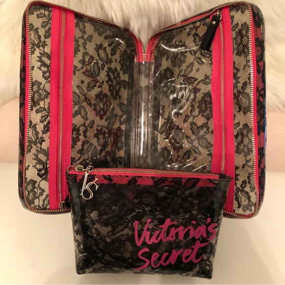Victoria secrets travel cosmetic with the compartments set - Picture 5 of 11